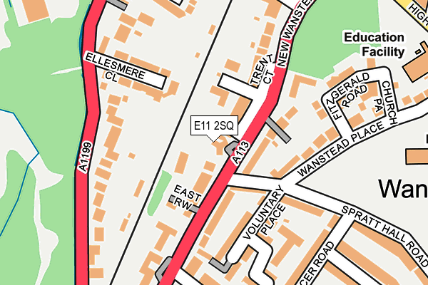 E11 2SQ map - OS OpenMap – Local (Ordnance Survey)