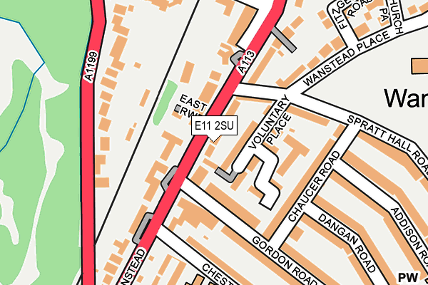 E11 2SU map - OS OpenMap – Local (Ordnance Survey)