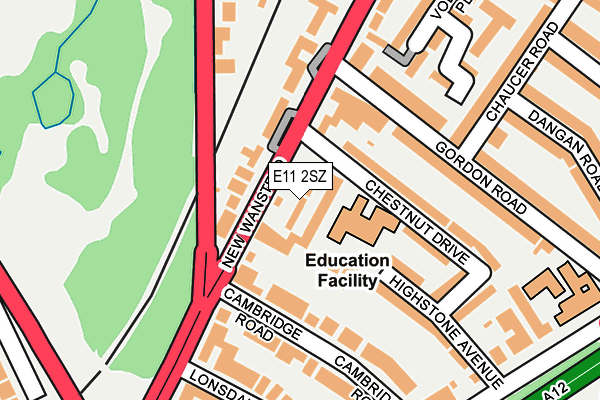 E11 2SZ map - OS OpenMap – Local (Ordnance Survey)