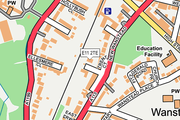 E11 2TE map - OS OpenMap – Local (Ordnance Survey)