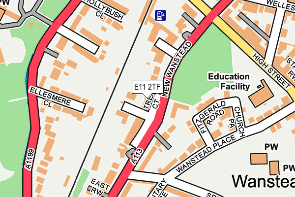 E11 2TF map - OS OpenMap – Local (Ordnance Survey)