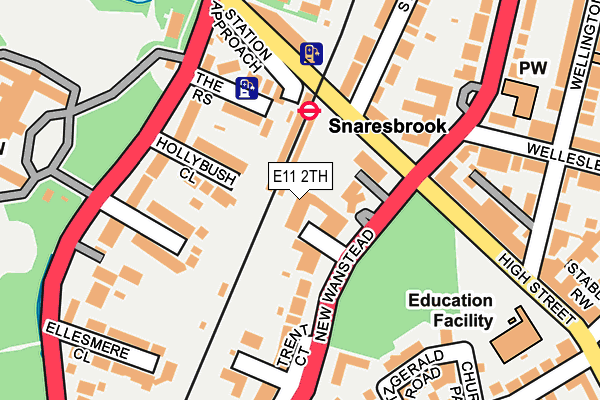 E11 2TH map - OS OpenMap – Local (Ordnance Survey)
