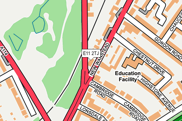 E11 2TJ map - OS OpenMap – Local (Ordnance Survey)