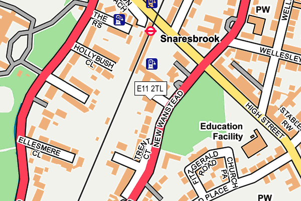 E11 2TL map - OS OpenMap – Local (Ordnance Survey)