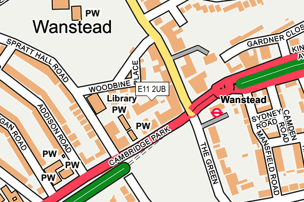 E11 2UB map - OS OpenMap – Local (Ordnance Survey)