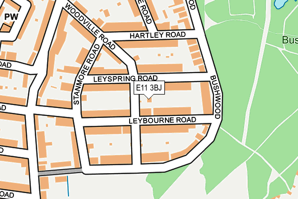 E11 3BJ map - OS OpenMap – Local (Ordnance Survey)