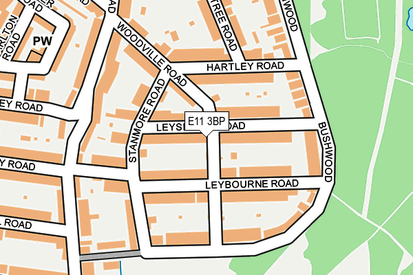 E11 3BP map - OS OpenMap – Local (Ordnance Survey)