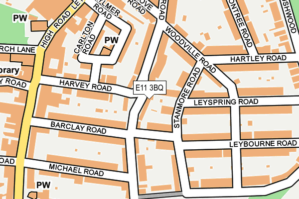 E11 3BQ map - OS OpenMap – Local (Ordnance Survey)