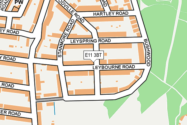 E11 3BT map - OS OpenMap – Local (Ordnance Survey)