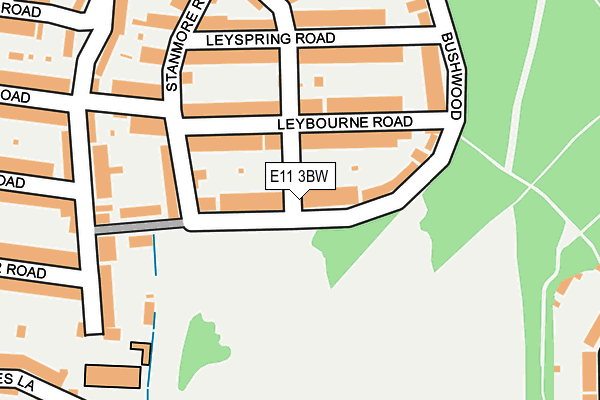 E11 3BW map - OS OpenMap – Local (Ordnance Survey)