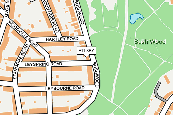 E11 3BY map - OS OpenMap – Local (Ordnance Survey)