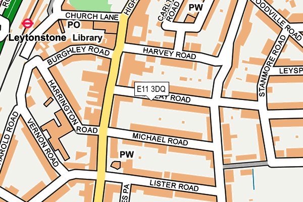 E11 3DQ map - OS OpenMap – Local (Ordnance Survey)