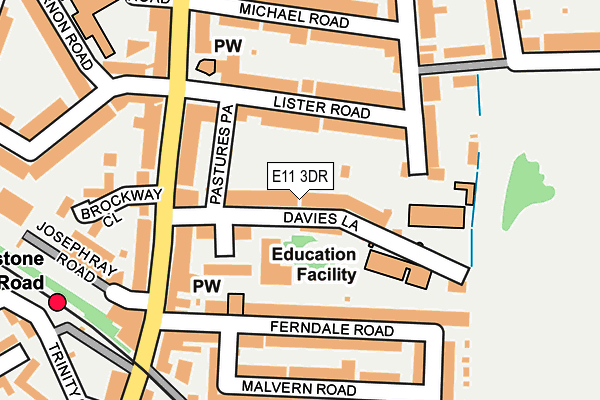 E11 3DR map - OS OpenMap – Local (Ordnance Survey)
