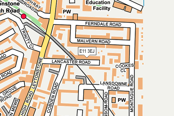 E11 3EJ map - OS OpenMap – Local (Ordnance Survey)