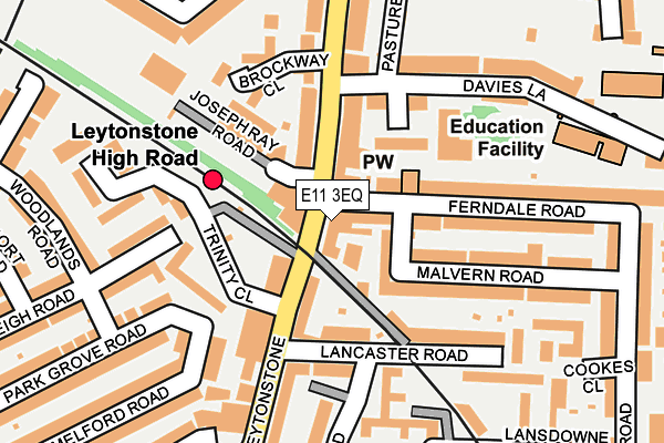 E11 3EQ map - OS OpenMap – Local (Ordnance Survey)