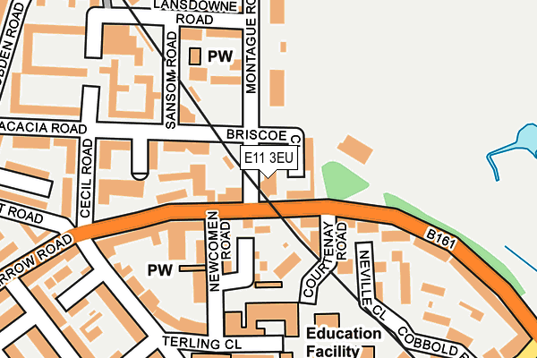 E11 3EU map - OS OpenMap – Local (Ordnance Survey)