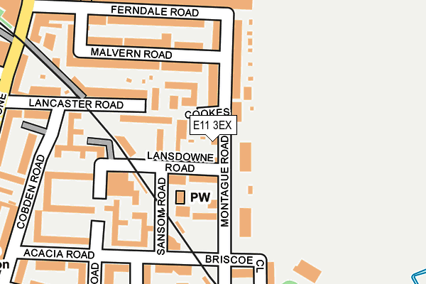 E11 3EX map - OS OpenMap – Local (Ordnance Survey)