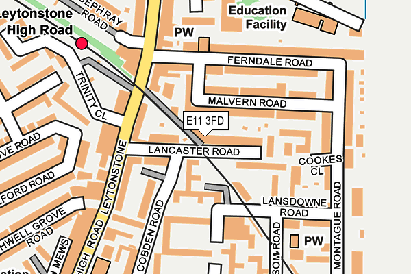 E11 3FD map - OS OpenMap – Local (Ordnance Survey)