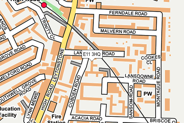 E11 3HQ map - OS OpenMap – Local (Ordnance Survey)