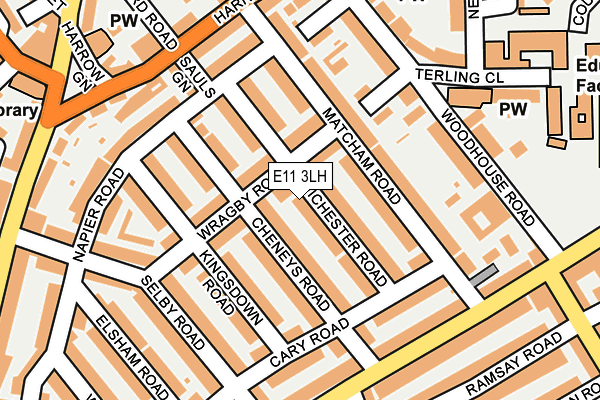 E11 3LH map - OS OpenMap – Local (Ordnance Survey)