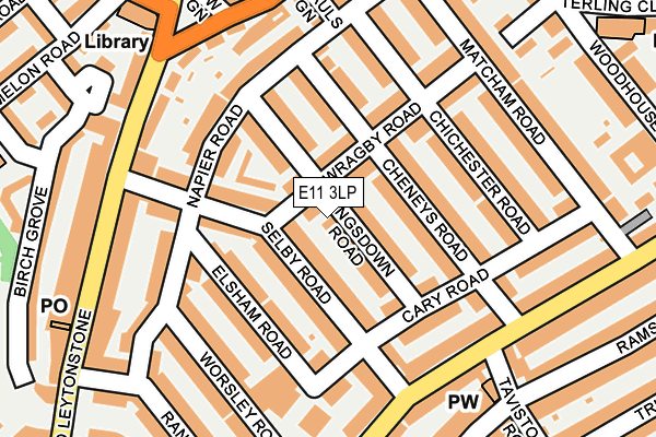 E11 3LP map - OS OpenMap – Local (Ordnance Survey)