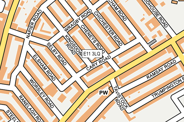 E11 3LQ map - OS OpenMap – Local (Ordnance Survey)