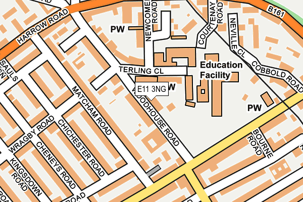 E11 3NG map - OS OpenMap – Local (Ordnance Survey)