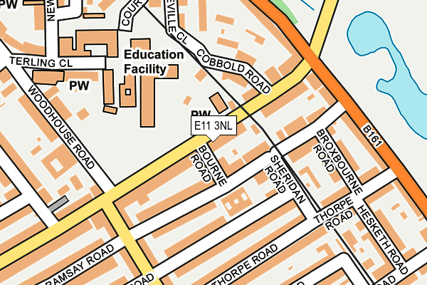 E11 3NL map - OS OpenMap – Local (Ordnance Survey)