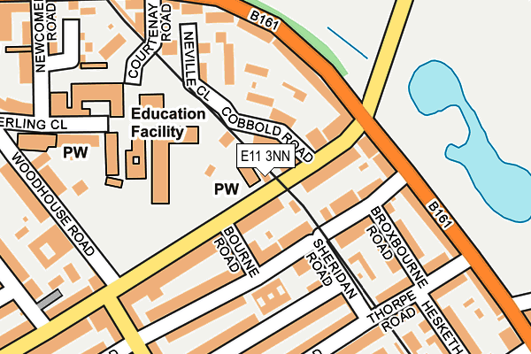 E11 3NN map - OS OpenMap – Local (Ordnance Survey)
