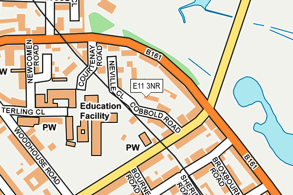 E11 3NR map - OS OpenMap – Local (Ordnance Survey)