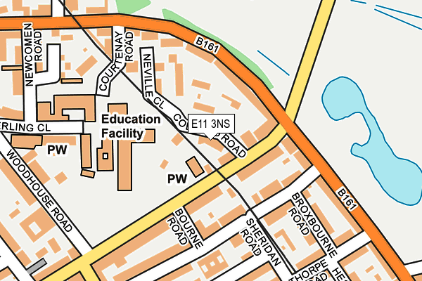 E11 3NS map - OS OpenMap – Local (Ordnance Survey)