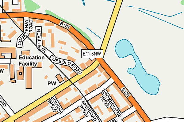 E11 3NW map - OS OpenMap – Local (Ordnance Survey)