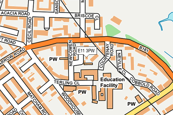 E11 3PW map - OS OpenMap – Local (Ordnance Survey)
