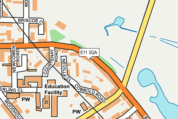 E11 3QA map - OS OpenMap – Local (Ordnance Survey)