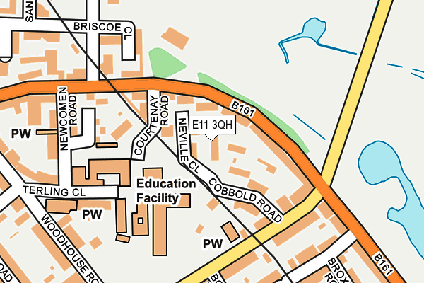 E11 3QH map - OS OpenMap – Local (Ordnance Survey)