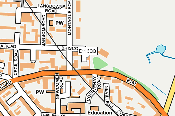 E11 3QQ map - OS OpenMap – Local (Ordnance Survey)