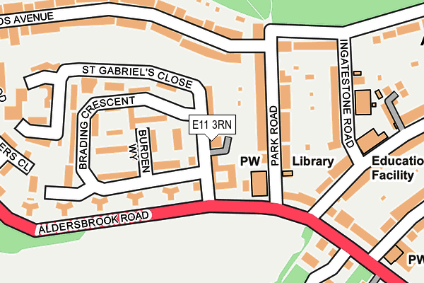 E11 3RN map - OS OpenMap – Local (Ordnance Survey)