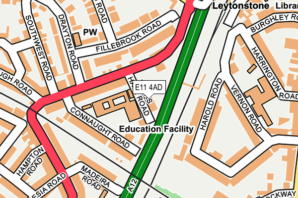 E11 4AD map - OS OpenMap – Local (Ordnance Survey)