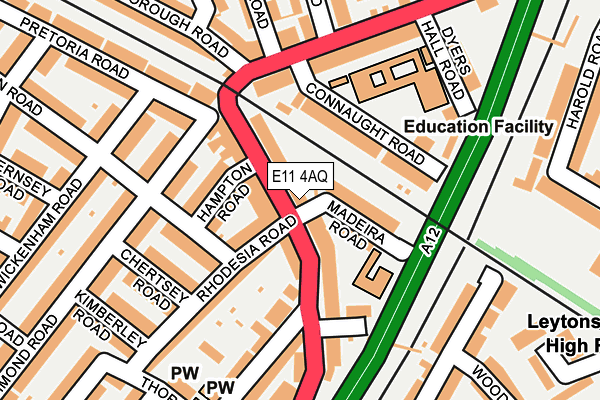 E11 4AQ map - OS OpenMap – Local (Ordnance Survey)