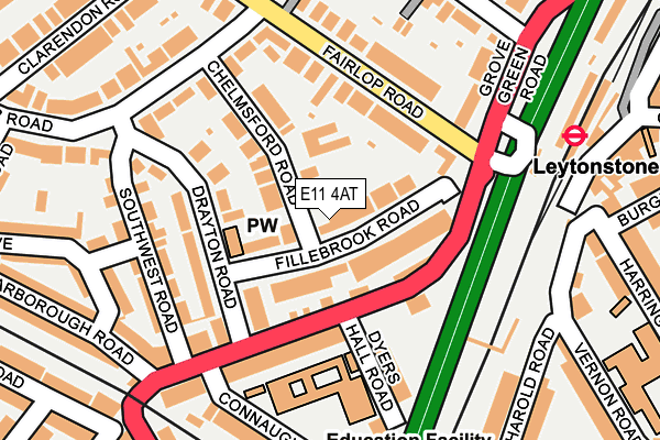 E11 4AT map - OS OpenMap – Local (Ordnance Survey)