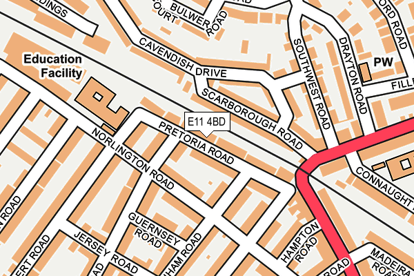 E11 4BD map - OS OpenMap – Local (Ordnance Survey)