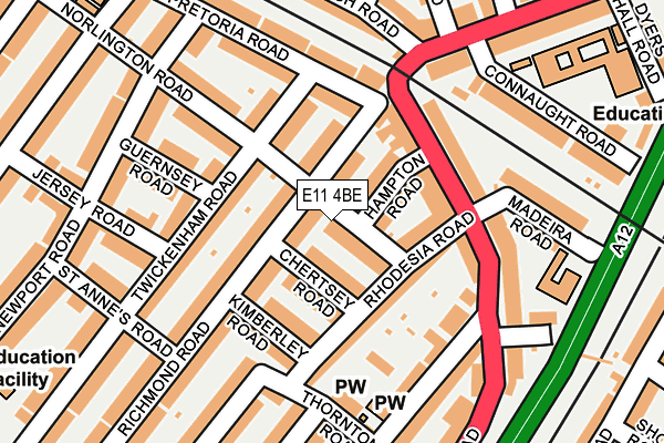 E11 4BE map - OS OpenMap – Local (Ordnance Survey)