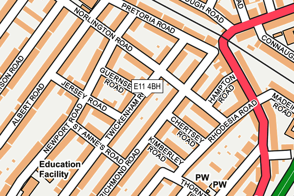 E11 4BH map - OS OpenMap – Local (Ordnance Survey)