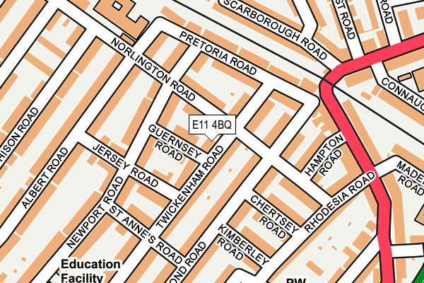 E11 4BQ map - OS OpenMap – Local (Ordnance Survey)