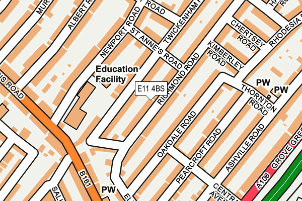 E11 4BS map - OS OpenMap – Local (Ordnance Survey)
