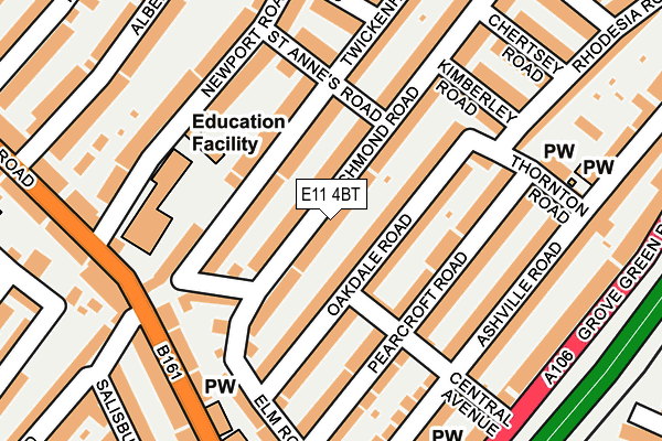 E11 4BT map - OS OpenMap – Local (Ordnance Survey)