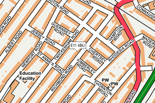 E11 4BU map - OS OpenMap – Local (Ordnance Survey)