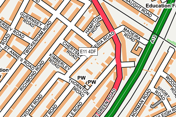 E11 4DF map - OS OpenMap – Local (Ordnance Survey)