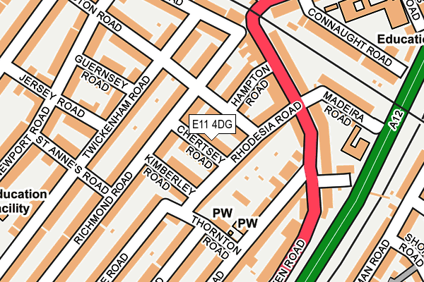 E11 4DG map - OS OpenMap – Local (Ordnance Survey)