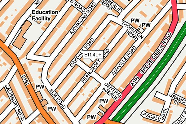 E11 4DP map - OS OpenMap – Local (Ordnance Survey)